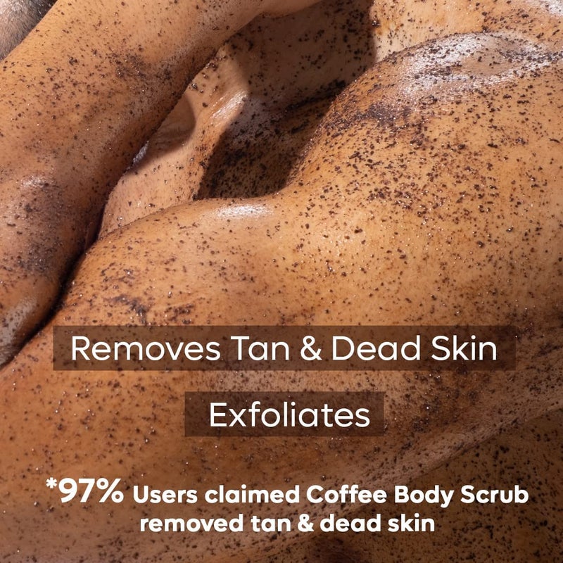 MCaffeine mCaffeine Coffee Body Exfoliation Kit with Body Scrub Body Wash  Bath Glove  Exfoliates Deeply Cleanses Polishes  Removes Tan  Skin Care Combo for All Skin Types  - Image 2