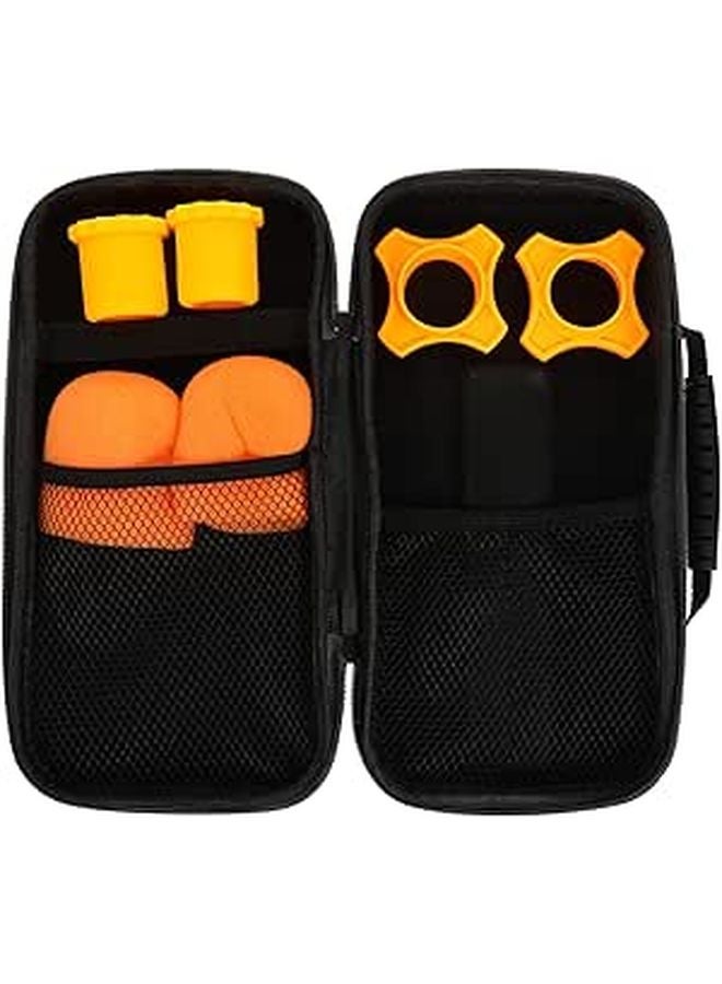 Portable Microphone Carrying Bag With Non Slip Foam Set And Accessories Black - Image 1