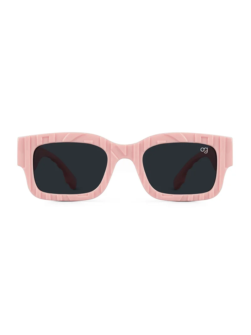 Woggles Stylish Pink kids Rectangle Kids Sunglasses