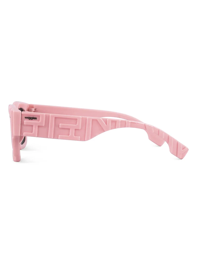 Woggles Stylish Pink kids Rectangle Kids Sunglasses