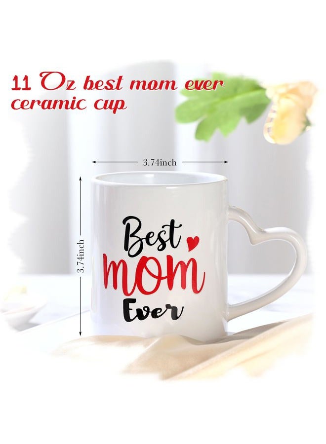 Blushtier Mother Gifts for Women Best Mom Ever Color Changing Coffee Mug 11 oz Mom Heat Sensitive Mug White Ceramic Cup Funny Mom Birthday Gift from Kids Daughter Son - Image 2