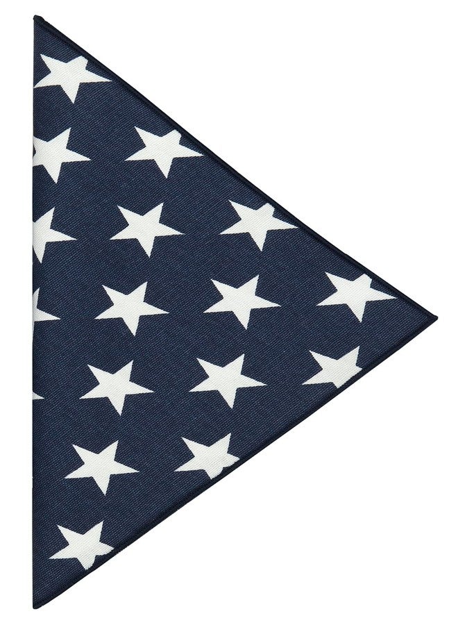 Decorative Things Blue and White Cloth Napkins Dinner, July 4 Decor Patriotic, Mix with Red White and Blue Stars and Stripes, 100% Cotton Linen Napkins 18" x 18" Pk 12 - Image 2