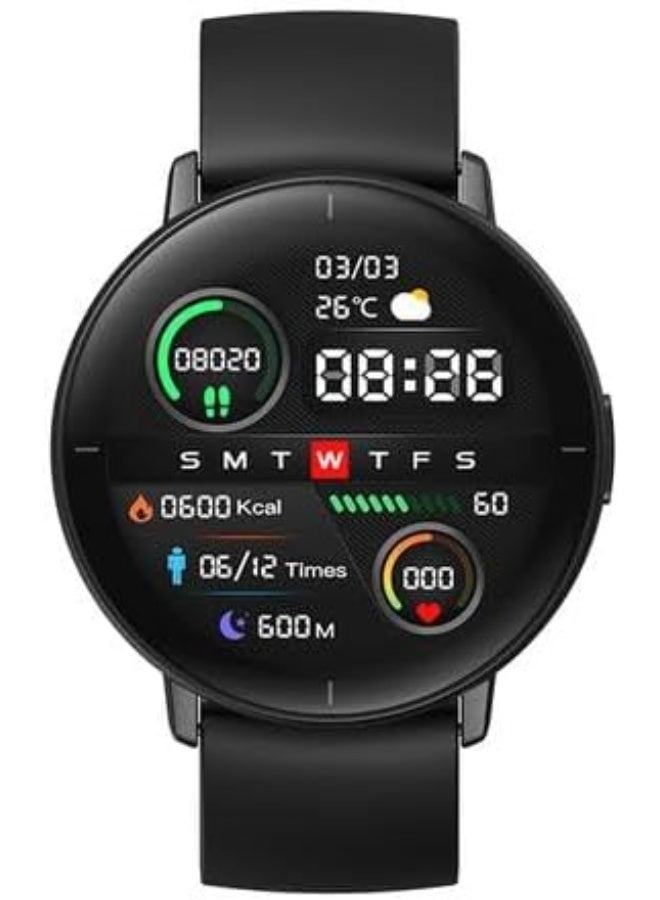 Mibro Lite 1.3" Lite Smartwatch, AMOLED Display with 2.5D Curved Glass Glossy, 15 Sports Modes, Health Rate Monitor, IP68 Waterproof, 10 Day Battery Life, Customized Watch Faces, Black | XPAW004 - Image 2