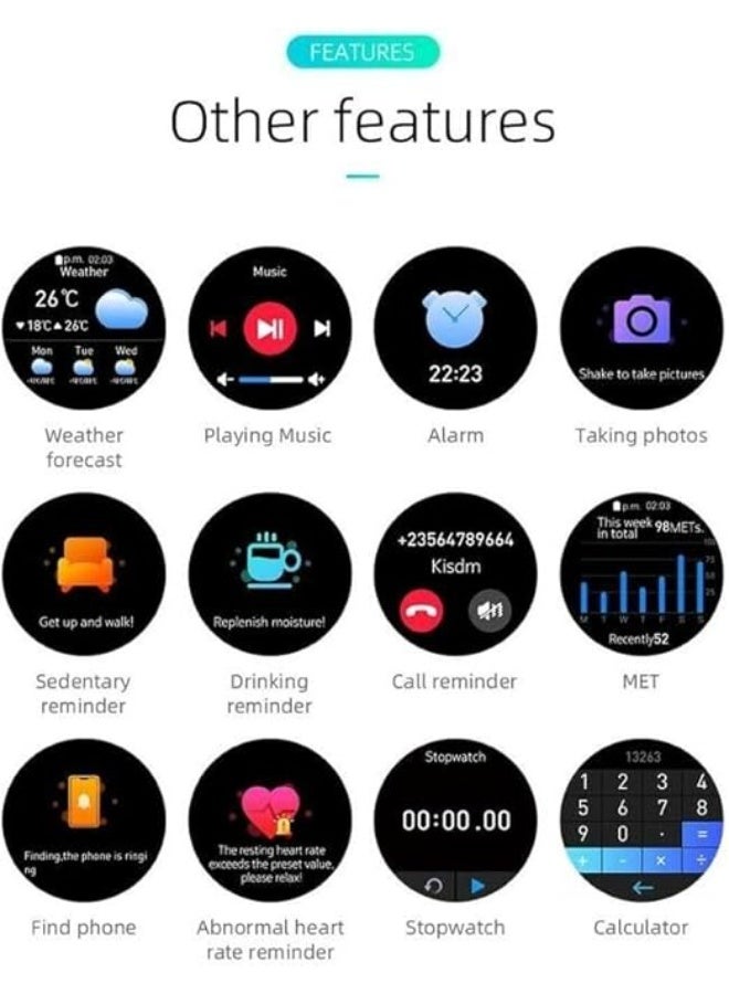 Mibro Lite 1.3" Lite Smartwatch, AMOLED Display with 2.5D Curved Glass Glossy, 15 Sports Modes, Health Rate Monitor, IP68 Waterproof, 10 Day Battery Life, Customized Watch Faces, Black | XPAW004 - Image 4