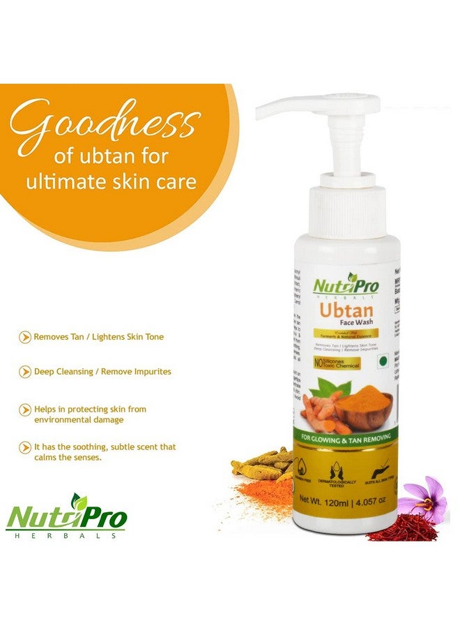 NutriPro Ubtan Face Wash With Cucumber & Aloevera Toner 240ML| Enriched With Turmeric & Natural Essence Cucumber & Aloevera | For Glowing & Tan Removing - Image 4