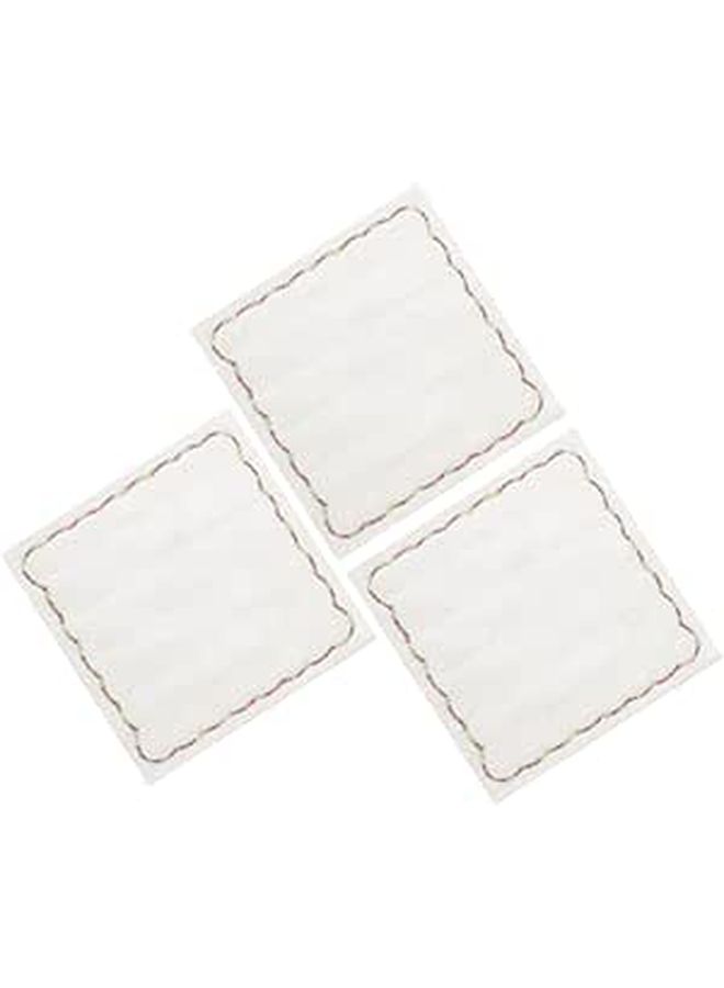Cotton Gauze Kitchen Dish Towels 3 Pack Oil Absorbing White Cleaning Cloths - Image 1