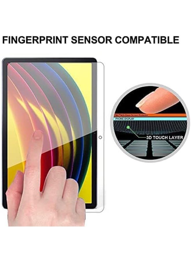 Screen Protector for Lenovo Tab P11 / Tab P11 Plus Tablet, Tempered Glass Screen Protector with 9H Hardness, 2.5D Arc Edge, Anti-Scratch, Anti-Fingerprint, Anti-Oil, Bubble-Free HD Clear Protection Film - Image 4