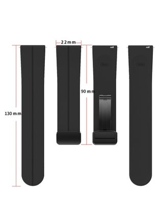 Huawei Watch 4 Replacement Band 22mm Replacement Wrist Watch Strap Band Compatible With Huawei Watch 4/Watch GT3 46mm/GT4 46mm/Soft Silicone Watch Band With Magnetic Buckle Sport Watch Strap - view 5