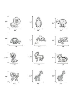 made by me Yes Made by Me Animal Suncatcher Refill Pack 12 pk by Horizon Group USA, Multicolor, one Size  - Image 1