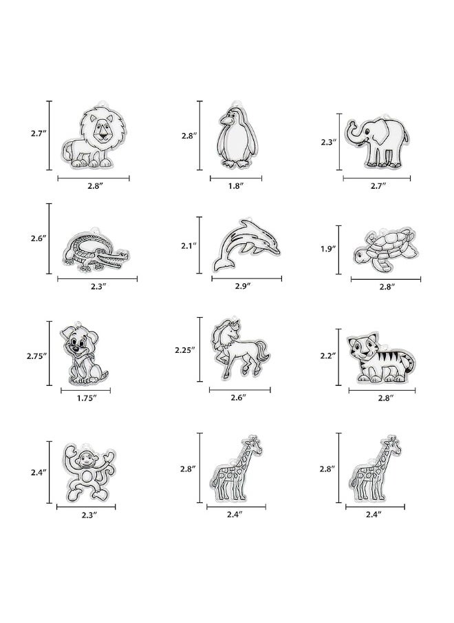 made by me Yes Made by Me Animal Suncatcher Refill Pack 12 pk by Horizon Group USA, Multicolor, one Size  - Image 1