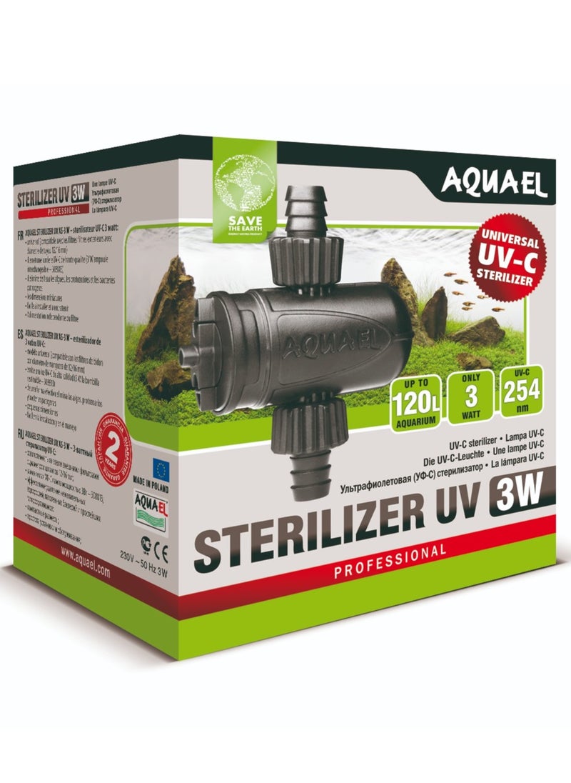AQUARIUM - Aquael UV-C Sterilizer [UV Lamp:3w] Upto 120L Aquarium - Image 1