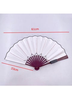 Zigver 3V 13 Inch Glow Folding Hand Fan LED Decorative Fan LED Fan Photography Props Rave Luminous Fans Birthday Gift Glow Party Supplies Pink  - Image 2