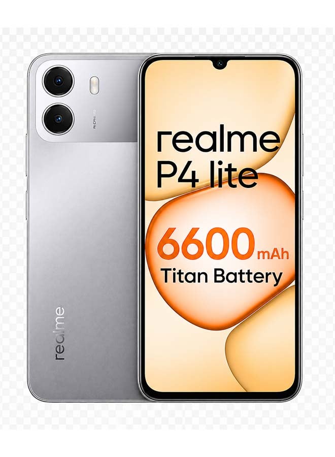 realme P4 lite 4G Dual SIM Titan Grey 4GB RAM 128GB - International Version - Image 1