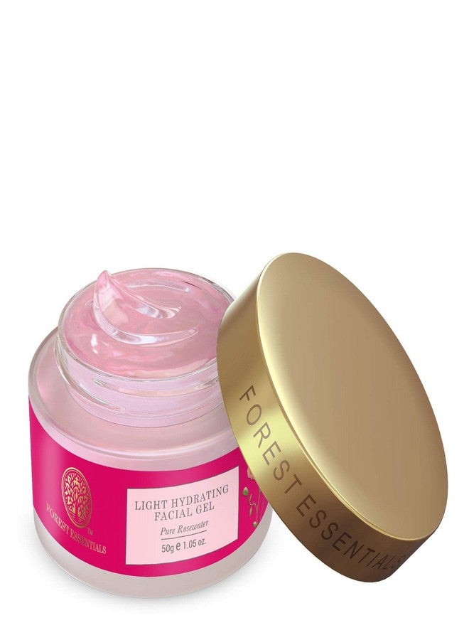 Forest Essentials Light Hydrating Facial Gel Pure Rosewater|Soothes & Renews Hydration|Unisex Face Gel|50 g - Image 2