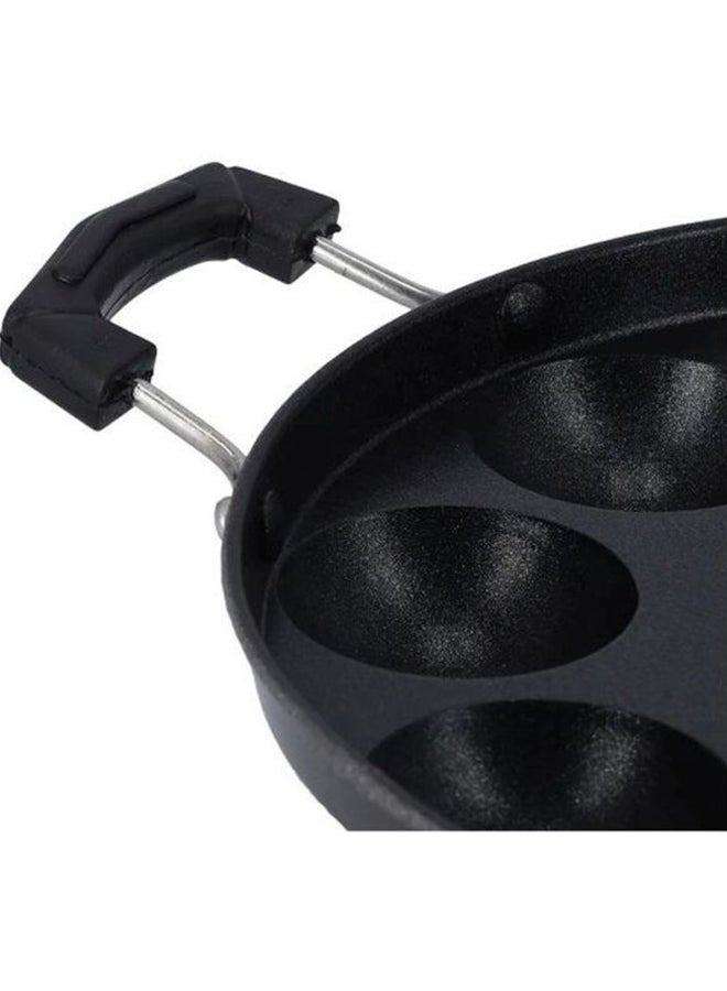 DELCASA 12-Pits Aluminum Appa Pathram Black 31x23x4.5cm - Image 4