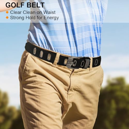 GUSTAVE® Belts for Man, Nylon Woven Men Belt, Tactical Mens Belt for Men Jeans, Pin-and-Tuck, Alloy Buckle, Adjustable Casual Outdoor Mens Fashion Accessories Stylish Belts Gifts - Black, 123cm/48.4'' - Image 5