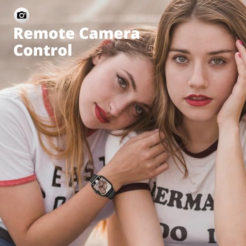 AkaGear Smart Watch with Music Playback, Camera Control, Dynamic Watch Faces, Health Monitoring, Activity Tracking, Compass, Message Alerts, Bluetooth Calling, AI Voice Assistant, Recording (Black) - Image 3