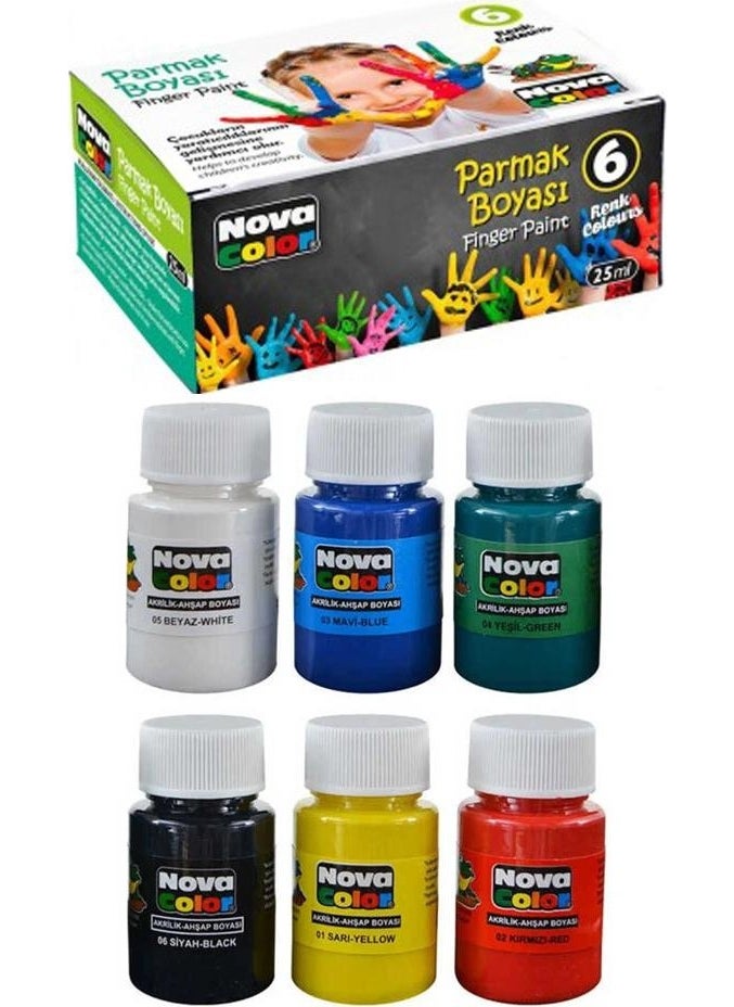 Artlantis Baby Hand Footprint Canvas 25X35 cm Painting Set 1 Pack Finger Paint Ground Brush Roller Brush Pompom Brush Souvenir Set  - Image 3