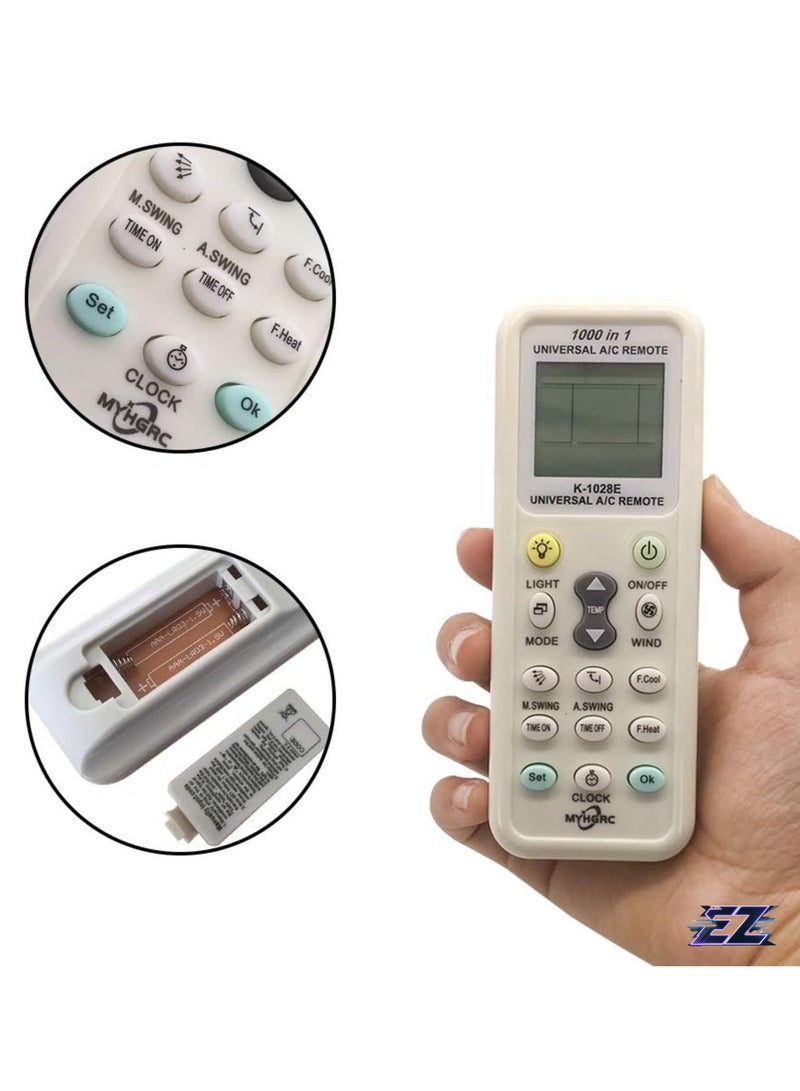 ELTRAZONE Universal Remote Control Air Conditioner for Air Conditioning Ariagel, Carrier, Daikin, Gree, Artston, Hitachi, LG, Mitsubishi, Samsung, York and other brands with automatic search function with Battery - Image 2