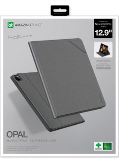 Opal Antibacterial Drop Proof for iPad Pro 12.9 inch (2022/2021) Case Cover with Pencil Holder Slot - Dark Gray - pzsku/Z5D76E80585E007CDF8F2Z/45/_/1627576357/8099882a-ca0f-468c-b4de-f284d25c27ac