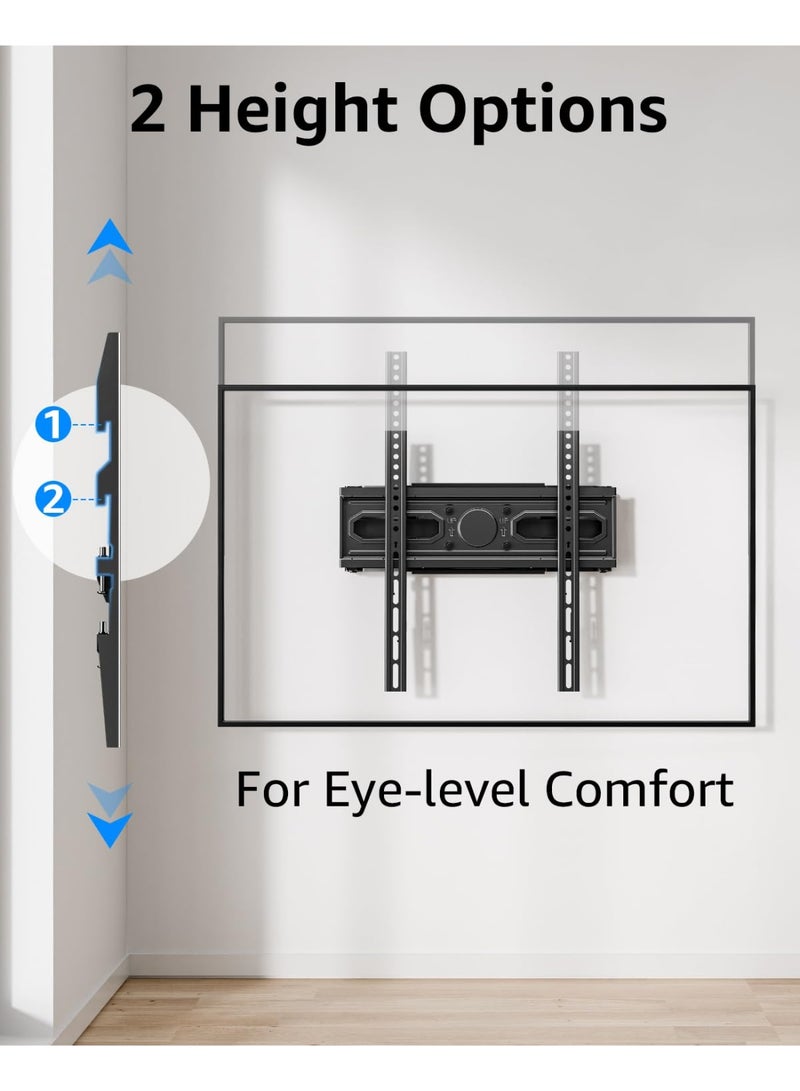 TV Wall Mount for 32-65 Inch Flat Curved LED LCD TVs - Full Motion, Tilt, Swivel, Dual Articulating Arms, Max VESA 400x400mm, 99lbs Max Load - Image 2
