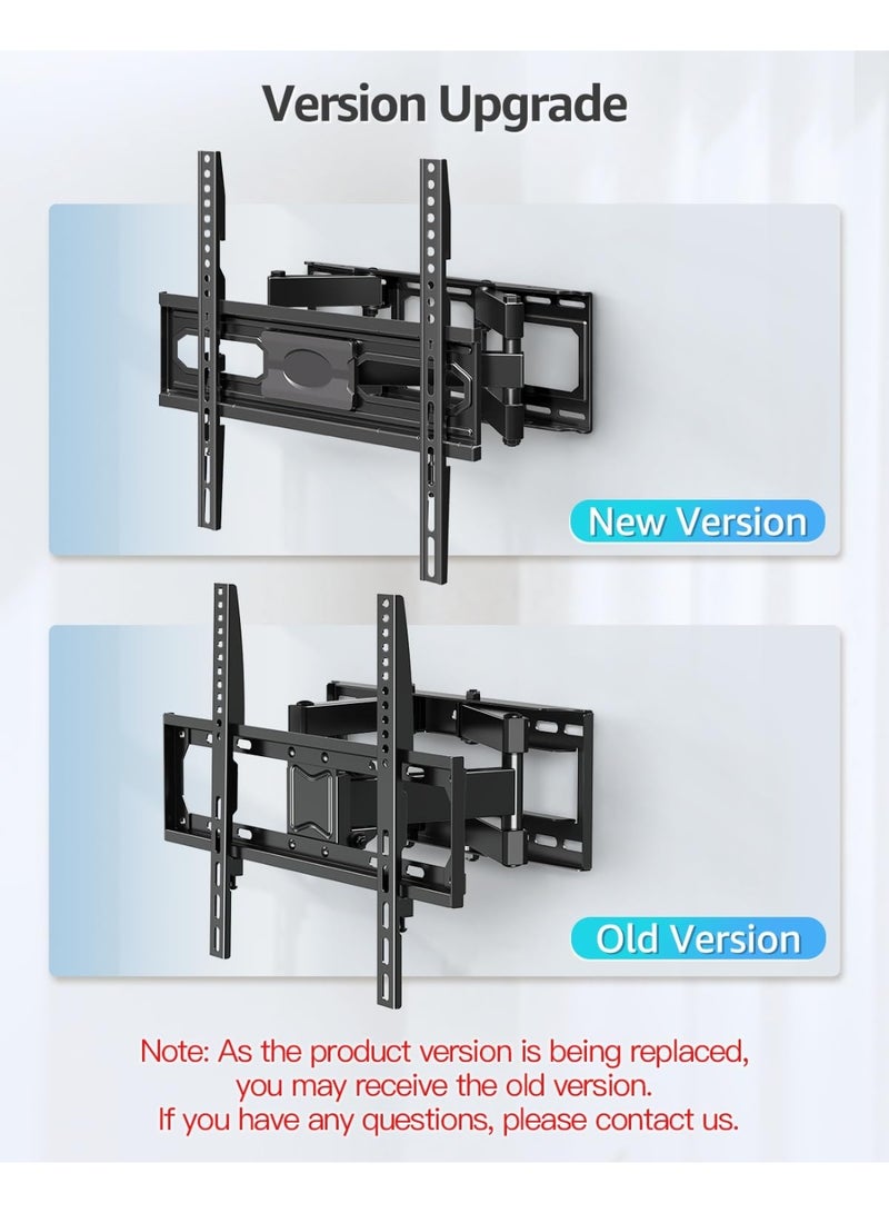 TV Wall Mount for 32-65 Inch Flat Curved LED LCD TVs - Full Motion, Tilt, Swivel, Dual Articulating Arms, Max VESA 400x400mm, 99lbs Max Load - Image 4