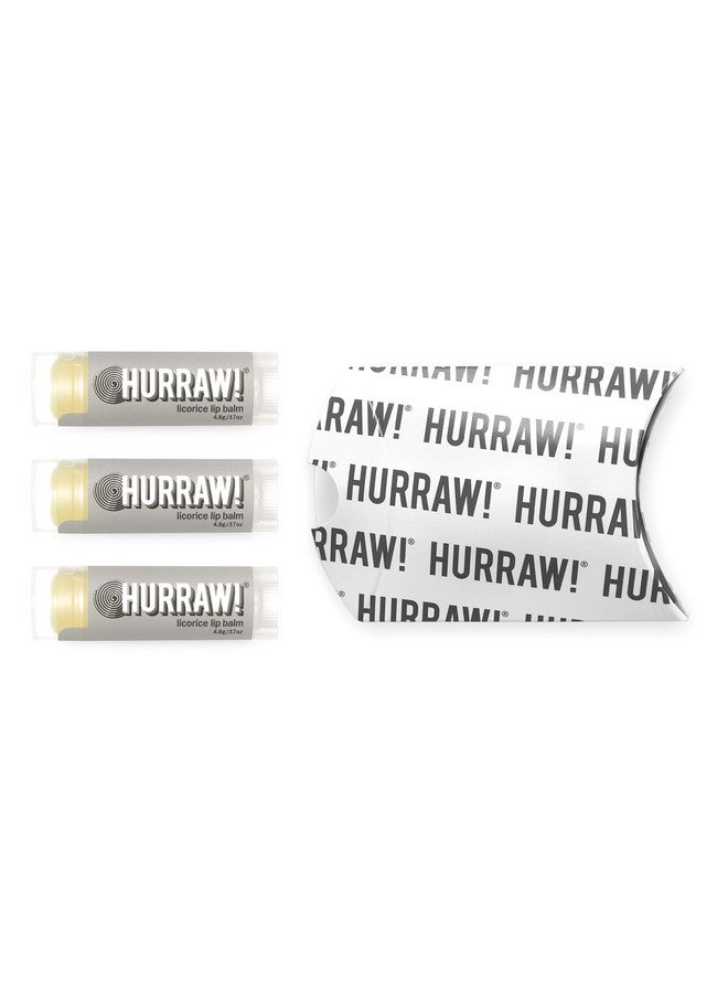 Hurraw! Licorice Lip Balm 3 Pack: Organic Certified Vegan Cruelty and Gluten Free NonGMO 100% Natural Ingredients Bee Shea Soy and Palm Free Made in USA - Image 3