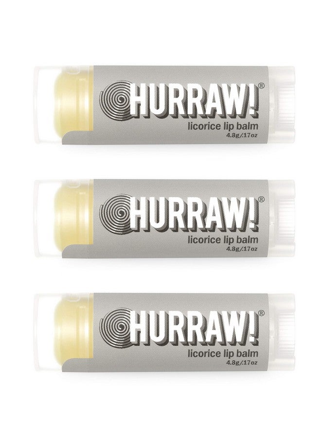 Hurraw! Licorice Lip Balm 3 Pack: Organic Certified Vegan Cruelty and Gluten Free NonGMO 100% Natural Ingredients Bee Shea Soy and Palm Free Made in USA - Image 2
