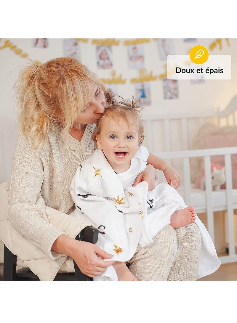 RATSAW Baby Milestone Blanket Soft Thick Age Mat Monthly Blanket for Baby Pictures Personalised Baby Shower Present for New Mums - Image 5