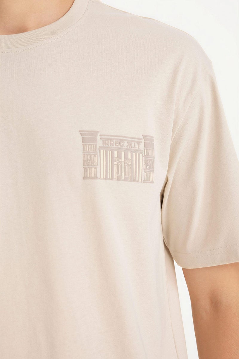 ديفاكتو تيشيرت نص كم اوفر سايز برقبة مستديرة - Image 5