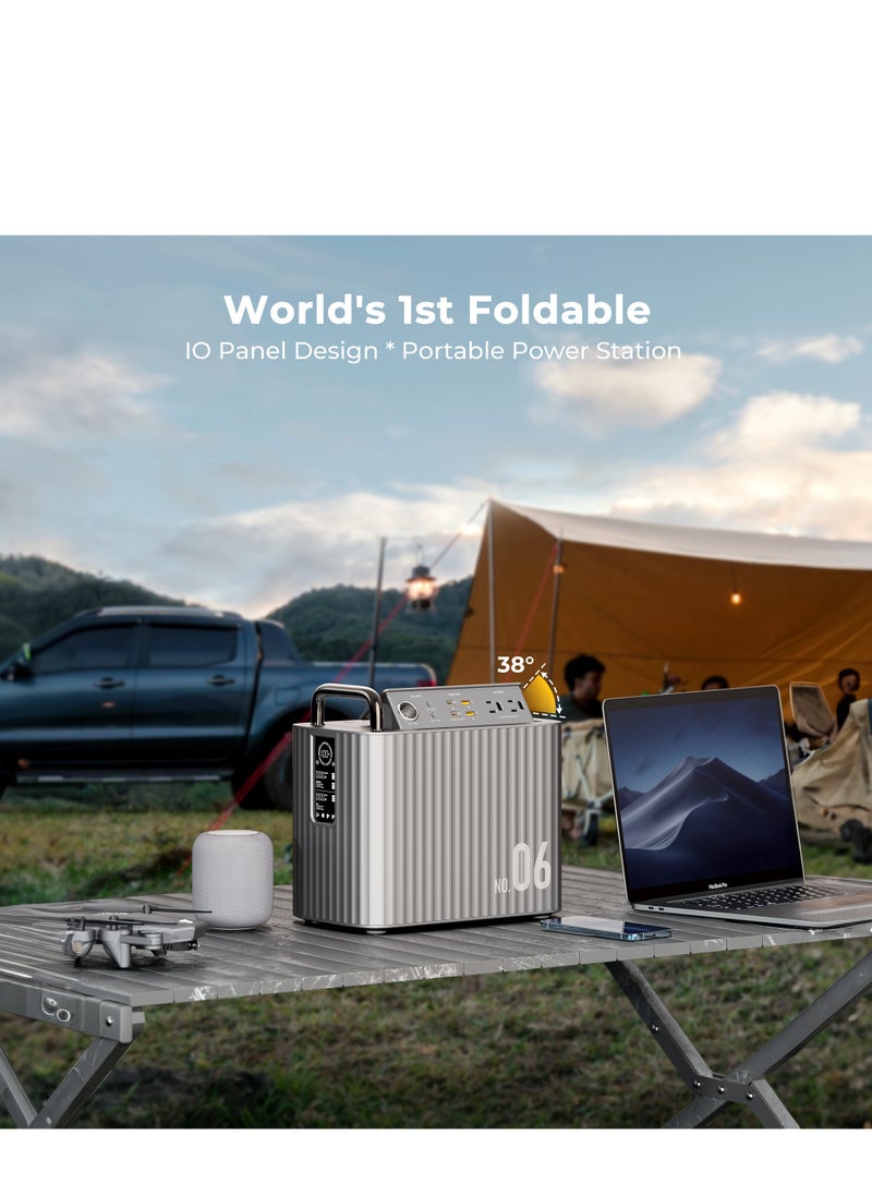 VOLTME Portable Power Station 600W (1200W Surge), 577.2Wh/156000mAh LiFePO4 Battery Backup Generator, Fast Charging Solar Generator (Panel Not Included) with LED Light, Ideal for Home Use, Outdoor Camping, RVs, Travel, Hunting, Emergency Power, and Power Outages  - Image 2