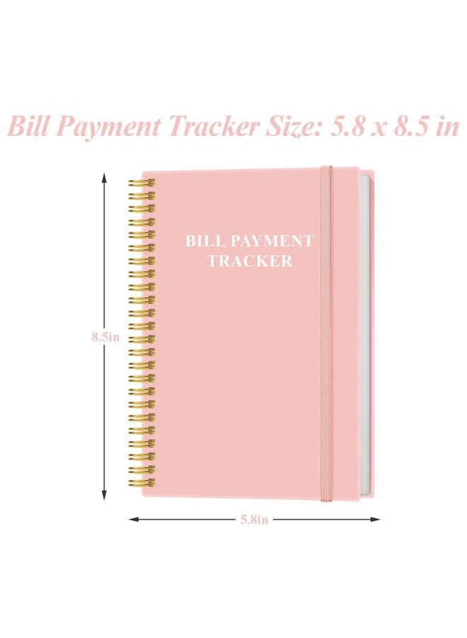 Yaridar Bill Payment Checklist - Monthly Bill Organizer & Planner for Personal Budgeting Financial, Bill Payment Tracker Notebook, 5.8" x 8.5", Pink-A - Image 4