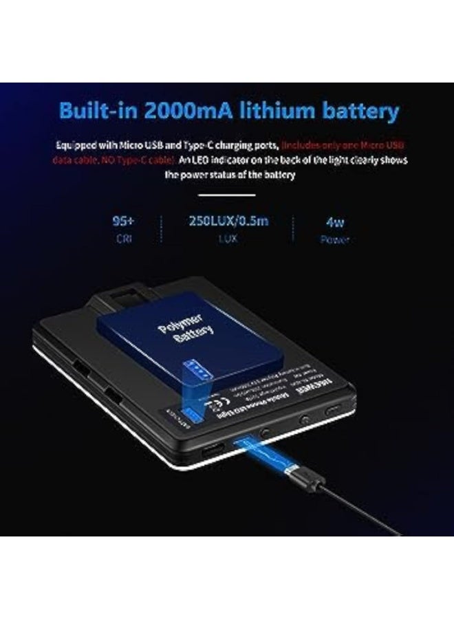 Cazadora Professional LED Selfie Ring Light | 60 High-Power LEDs | Portable Clip-On Illumination for Smartphone, Tablet, and Laptop | Built-in 2000mAh Rechargeable Battery | 3 Dimmable Light Modes (Cool, Warm, Bi-Color) | USB-C Fast Charging | Universal Compatibility for Content Creation, Live Streaming, Makeup Application, Zoom Video Conferencing, and High-Quality TikTok/Vlog Videos | Compact and Lightweight Design with Front & Back Clip Technology for Flawless Photography and Videography on iPhone, Android, MacBook, and PC – Essential Creator Kit in Sleek Black - Image 3