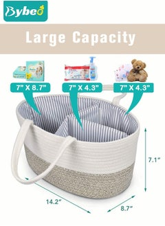 Baby Diaper Caddy Organizer, Extra Large Nursery Diaper Basket, Portable Changing Table for Baby Boy/Girl, Perfect Gift for Newborn, Baby Must-Haves - pzsku/Z5D77299747D94F305673Z/45/_/1721470847/f4ef8c30-ce29-42d9-bcee-e466f73571f1