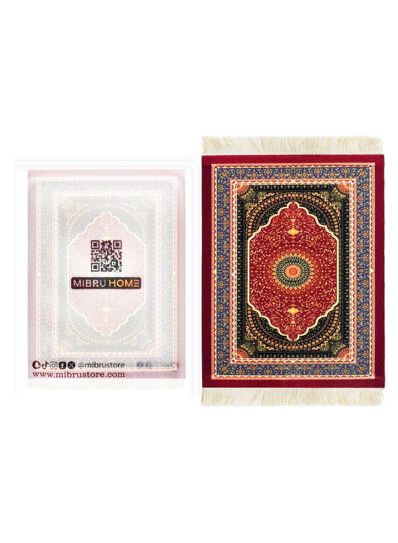 MIBRU Coffee Mat Arabic Style Absorbent Insulated Coaster Coffee or Tea Coaster Table Mat Heat Resistant Drying Non-slip Coffee Small Coaster Suitable for Coffee Machine, Coffee Pot, Coffee Accessories 1 Piece  - Image 4