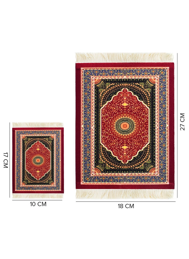 MIBRU Coffee Mat Arabic Style Absorbent Insulated Coaster Coffee or Tea Coaster Table Mat Heat Resistant Drying Non-slip Coffee Small Coaster Suitable for Coffee Machine, Coffee Pot, Coffee Accessories 1 Piece  - Image 2