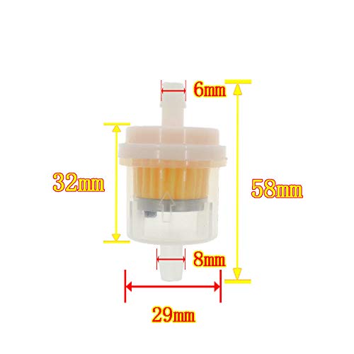 LIYYDS 1/4 Inch Fuel Line Oil Gas Filter Hose Petrol Pipe Tube for Motorcycle ATV Quad Scooter Go Kart Mini Chopper Moped Pit Dirt Racing Bike Lawn Mower Propel Generator Water Pump Hedge Trimmer - Image 3