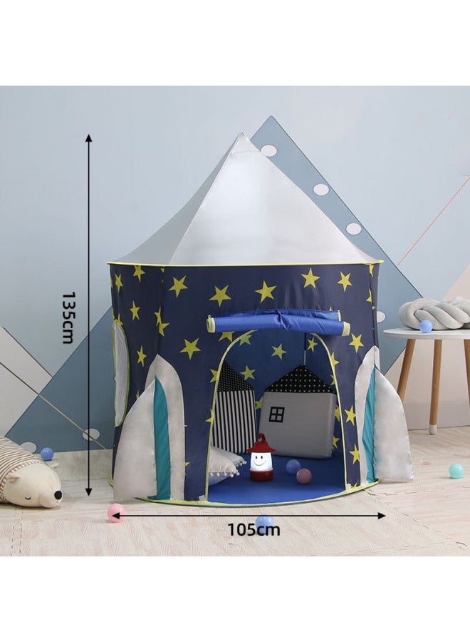 MEIBEI Maibeibi Children's Tent Game House Baby Indoor Yurt Princess Girl Boy Rocket Castle House - Image 2