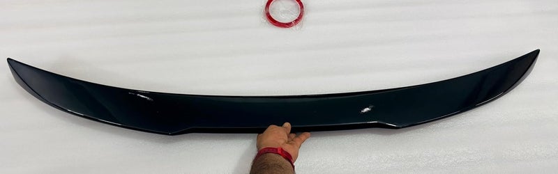 AUTO MT جناح خلفي للسيارة ABS جناح صندوق السيارة أسلوب M4 VW Virtus سكودا سلافيا لامع أسود شفة جناح زخرفي - Image 4