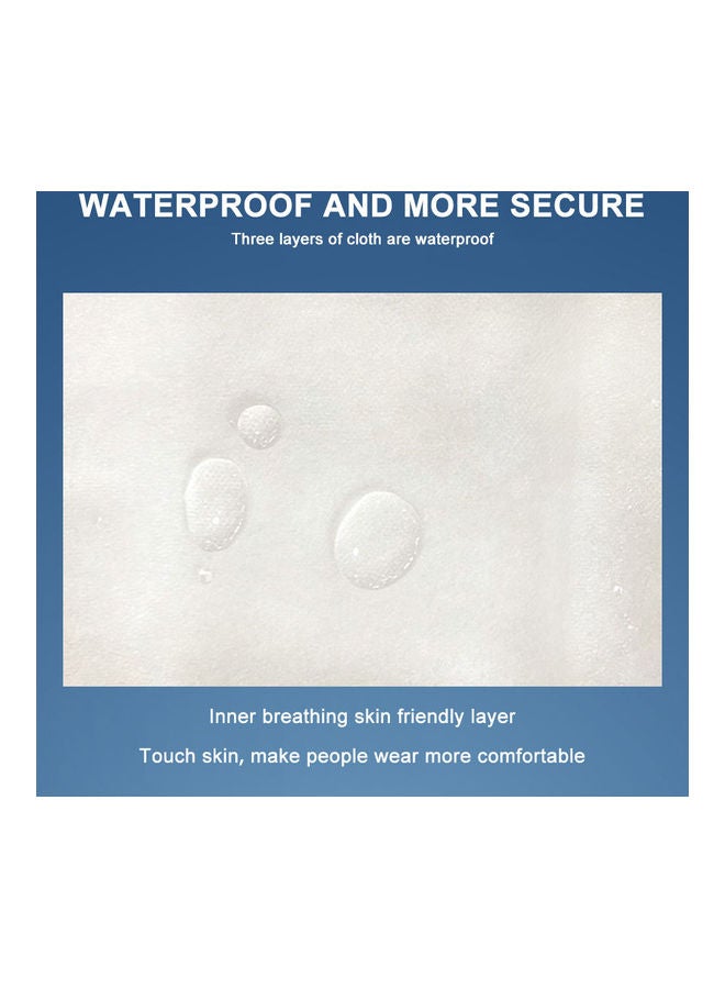 NIBEMINENT Non-Woven Fabric Melt-Blown DIY Close Skin Cloth Mask White 5 x 2cm  - Image 1