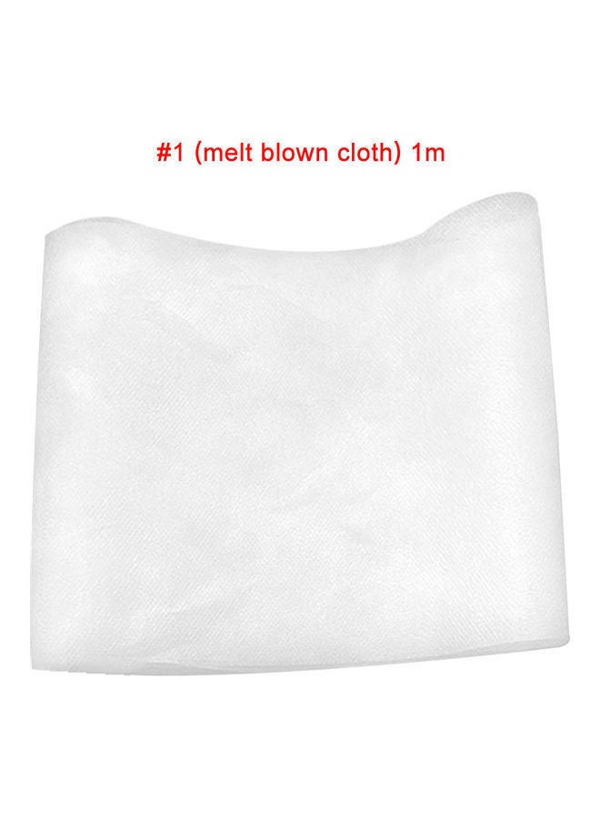 NIBEMINENT Non-Woven Fabric Melt-Blown DIY Close Skin Cloth Mask White 5 x 2cm  - Image 3