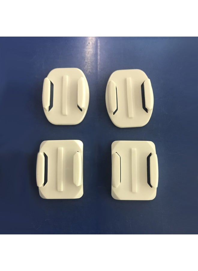 Generic - Plane Cambered Helmet Plastic Base For GOPRO Camera Accessories DJI Accessories (Specials)-Color:White - Image 1