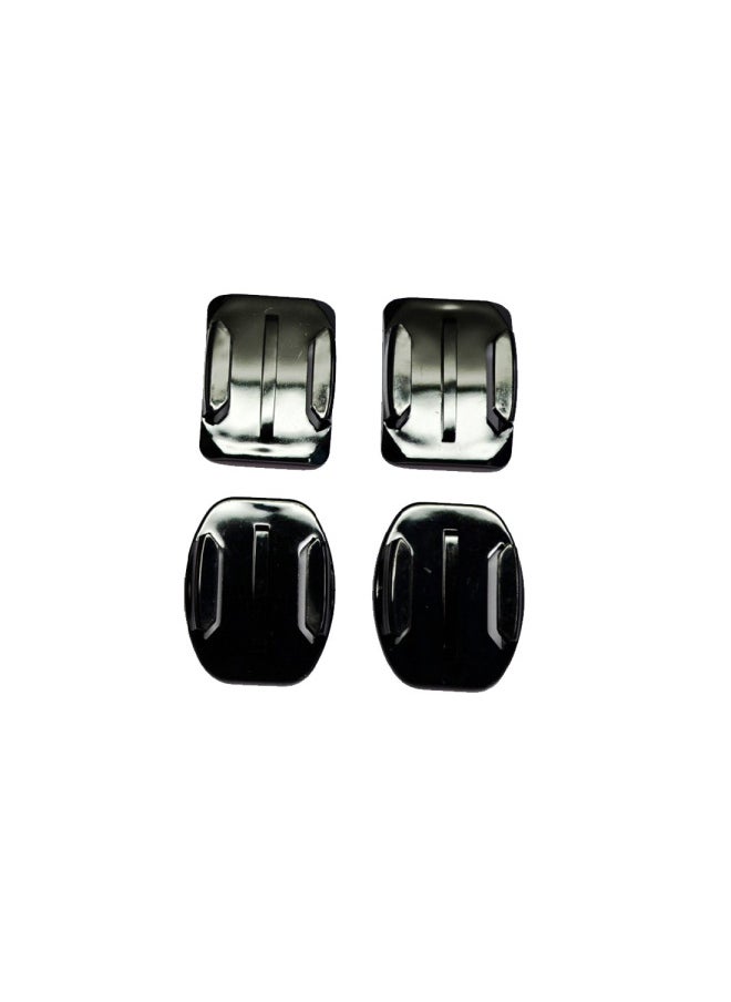 Generic - Plane Cambered Helmet Plastic Base For GOPRO Camera Accessories DJI Accessories (Specials)-Color:White - Image 1