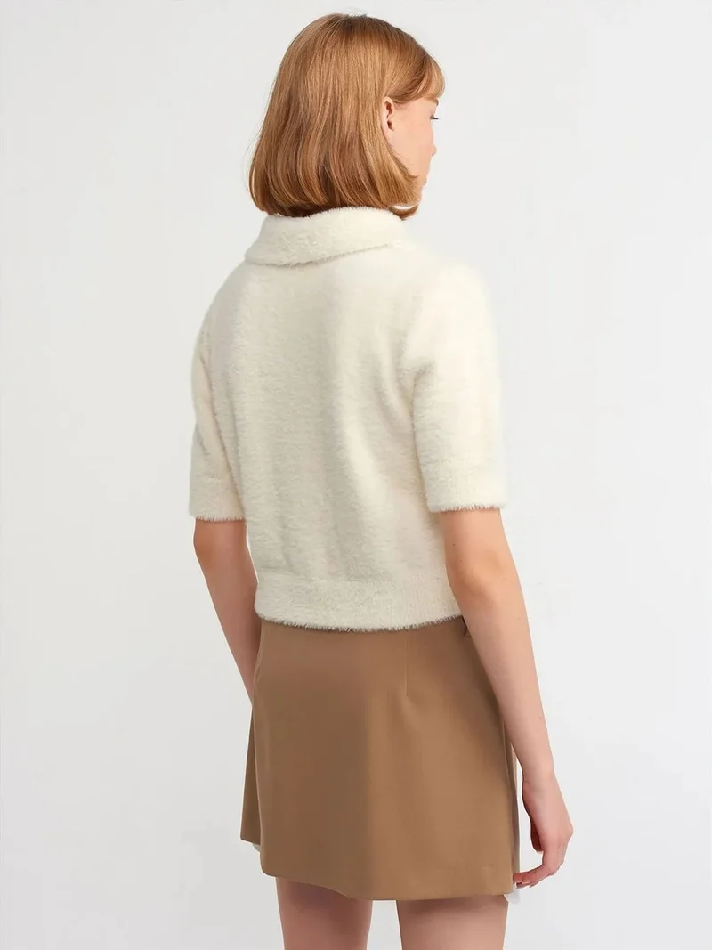 ديلفين Dilvin High-Waist A-Line Mini Skirt With Pocket