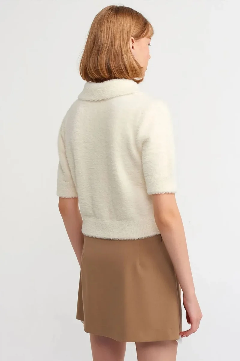 Dilvin Camel Brown DILVIN High-Waist A-Line Mini Skirt With Pocket for Women | Best Price UAE