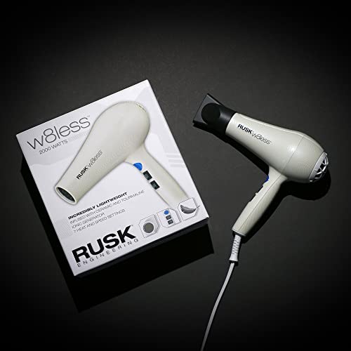 RUSK Engineering W8less Professional 2000 Watt Dryer, 7 Speed Settings, Lightweight. - Image 3