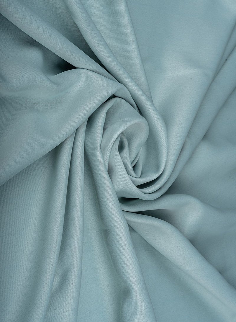 Curtains & Rods Flafy Luxury Blackout Curtains - Thermal Insulated Room Darkening Fabric - Smart Multi-Way Header for Three Hanging Options (300cm W × 280cm L, Mint) - Image 2