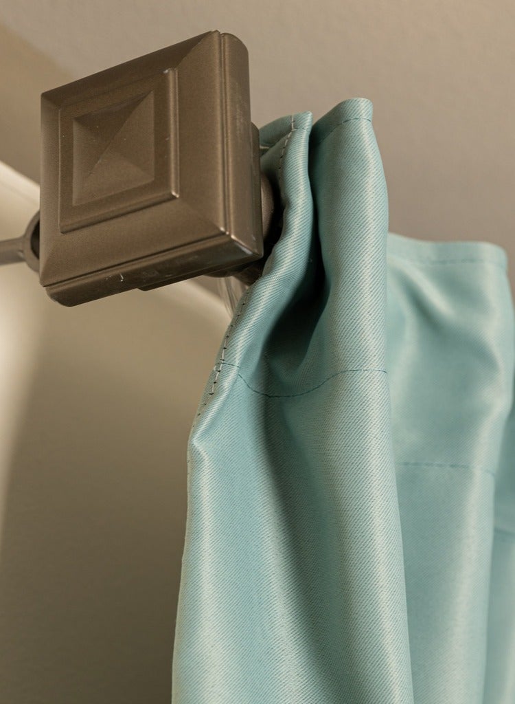 Curtains & Rods Flafy Luxury Blackout Curtains - Thermal Insulated Room Darkening Fabric - Smart Multi-Way Header for Three Hanging Options (300cm W × 280cm L, Mint) - Image 4