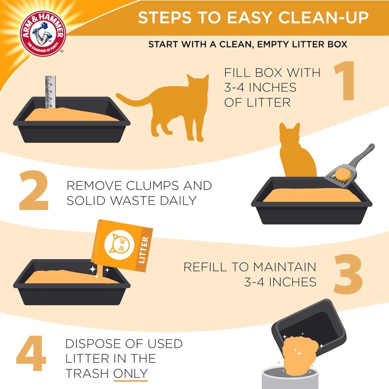 Arm & Hammer MultiCat Clumping Litter, Scented 20lb Box - Image 5