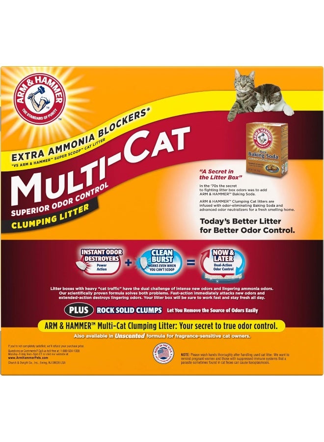 Arm & Hammer MultiCat Clumping Litter, Scented 20lb Box - Image 3